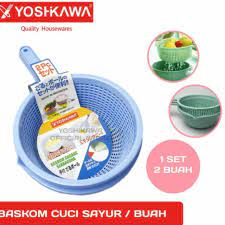 Baskom Plastik Set / Baskom Saringan / Baskom cuci Sayur