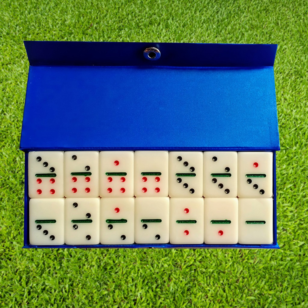 Batu Domino akrilik  kotak batu dam full set