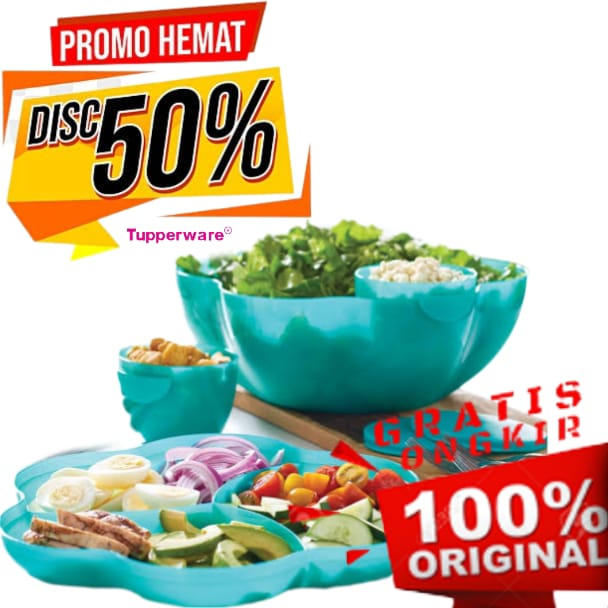 *BIG SALE* DISC 50% Tupperware Chip N Dip | Mangkok Multifungsi | Tempat Cemilan Variatif Party | Ka