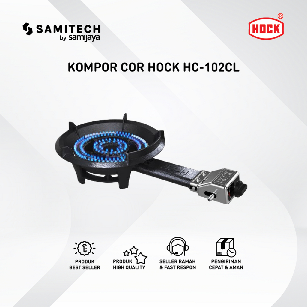 Kompor Gas Cor HOCK HC-102CL / HC 102CL kompor komersial 1 tungku low pressure