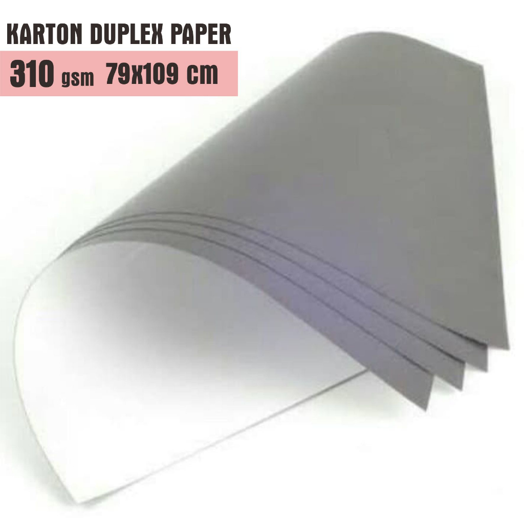

Kertas Karton Tebal Duplex Paper 310 gsm - 79 cm x 109 cm
