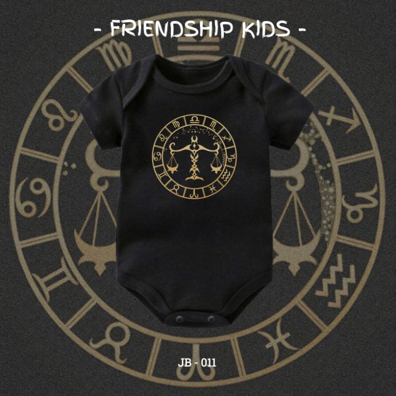 Jumper Jumpsuit Bayi 0-12 bln Karakter Zodiak Libra - Friendship Kids - JB-011