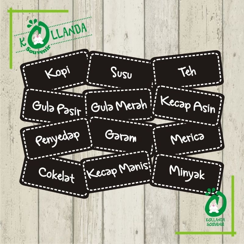 STIKER/LABEL BUMBU DAPUR