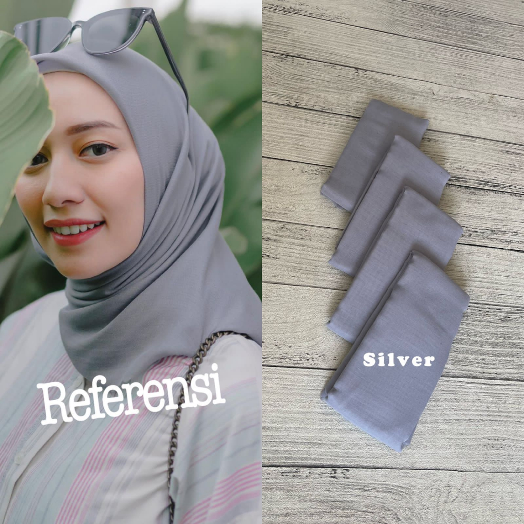 TERMURAH HIJAB DENAY POLOS PART 2 SIZE STANDAR//HIJAB SEGIEMPAT VOAL//VOAL POLOS TERBARU