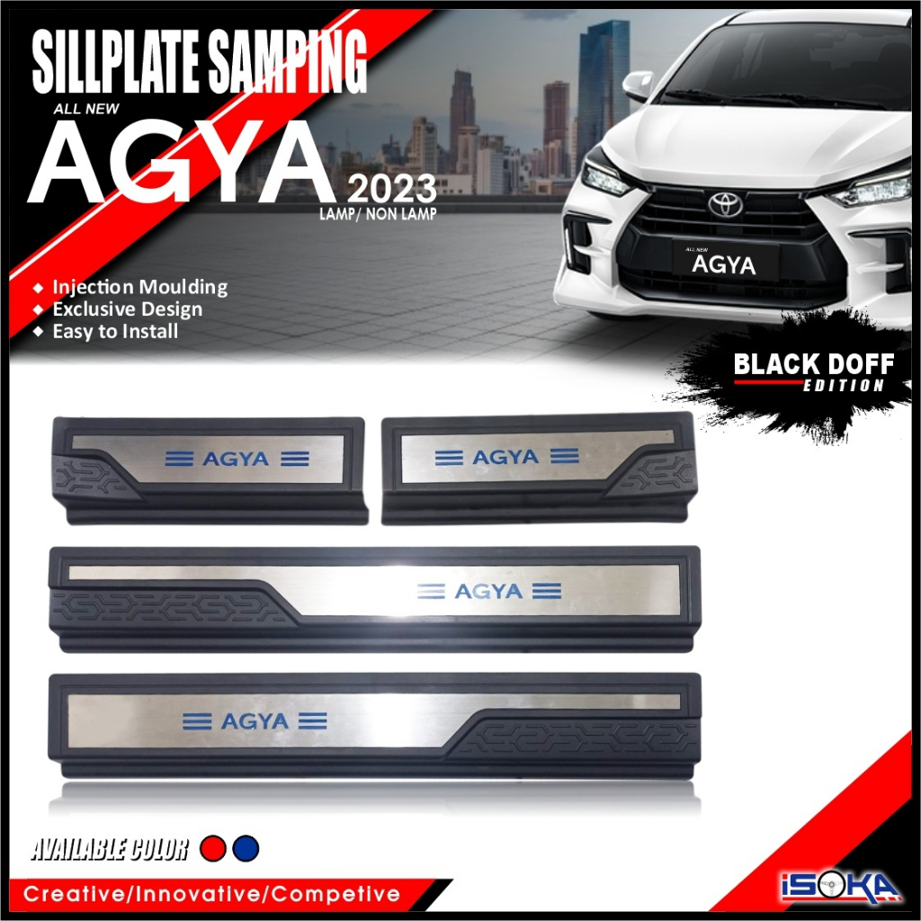 sillplate samping mobil agya 2023 LED