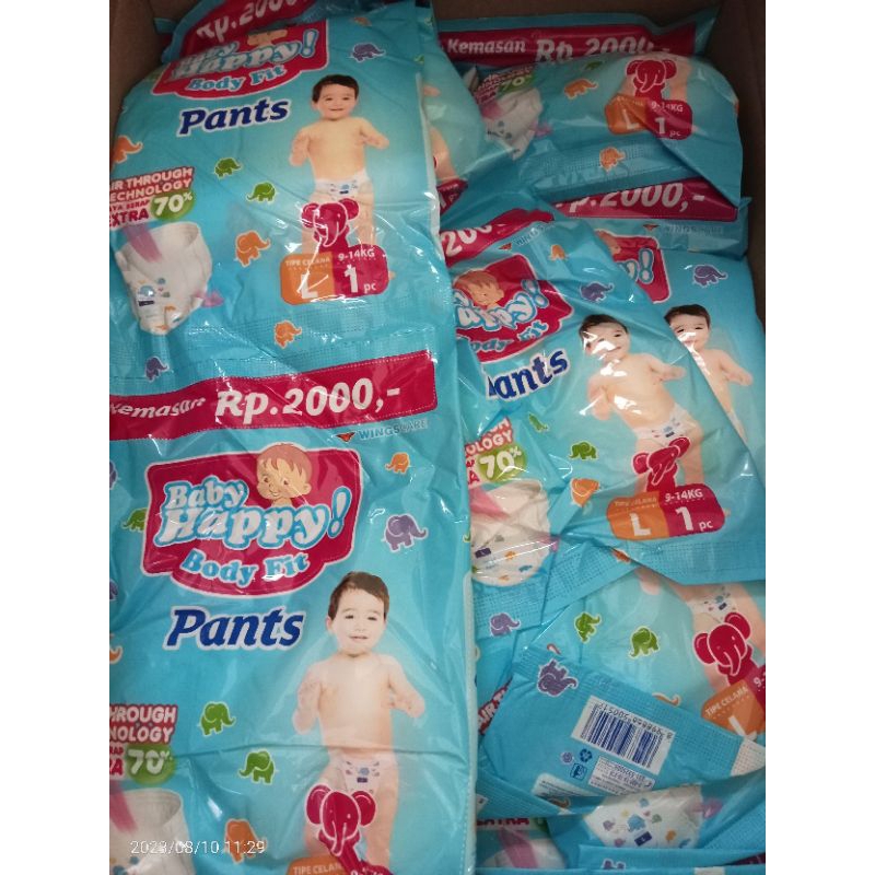 Pampers Baby Happy L Renceng Isi 6 Pcs