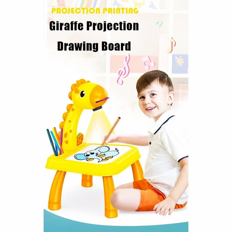 [ITROLSP ] Mainan Meja Proyektor Gambar Jerapah Edukasi Anak Belajar Melukis SS 1555
