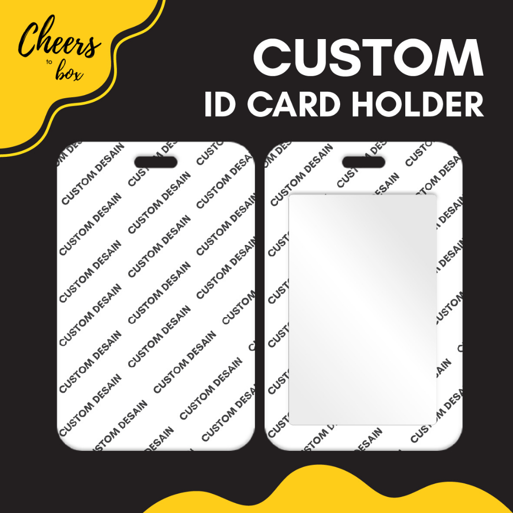 

CUSTOM Id Card Holder Satuan/ Cetak Gambar Sendiri Tempat Kartu / Open Custom Nametag / Name Tag / Tempat Id Card Desain Sendiri / Perusahaan / Sekolah / Kuliah