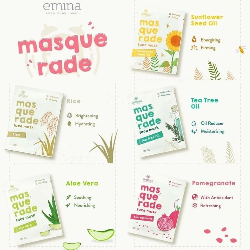 Emina Masquerade Face Mask || Masker Wajah