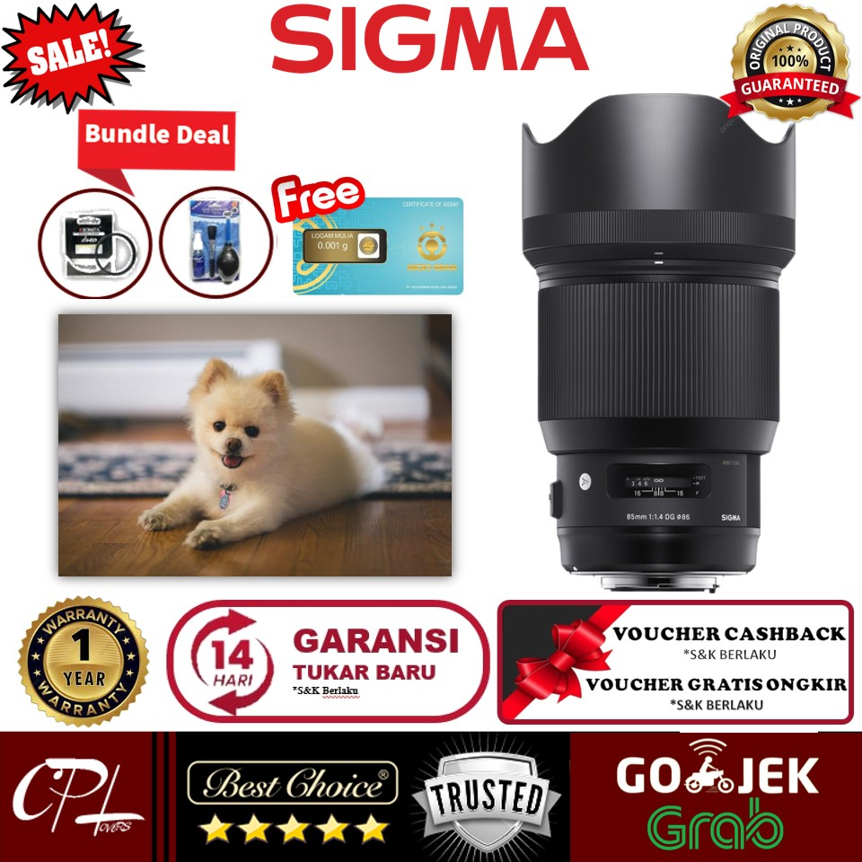 Sigma 85mm f/1.4 DG HSM Art Lens for Nikon F