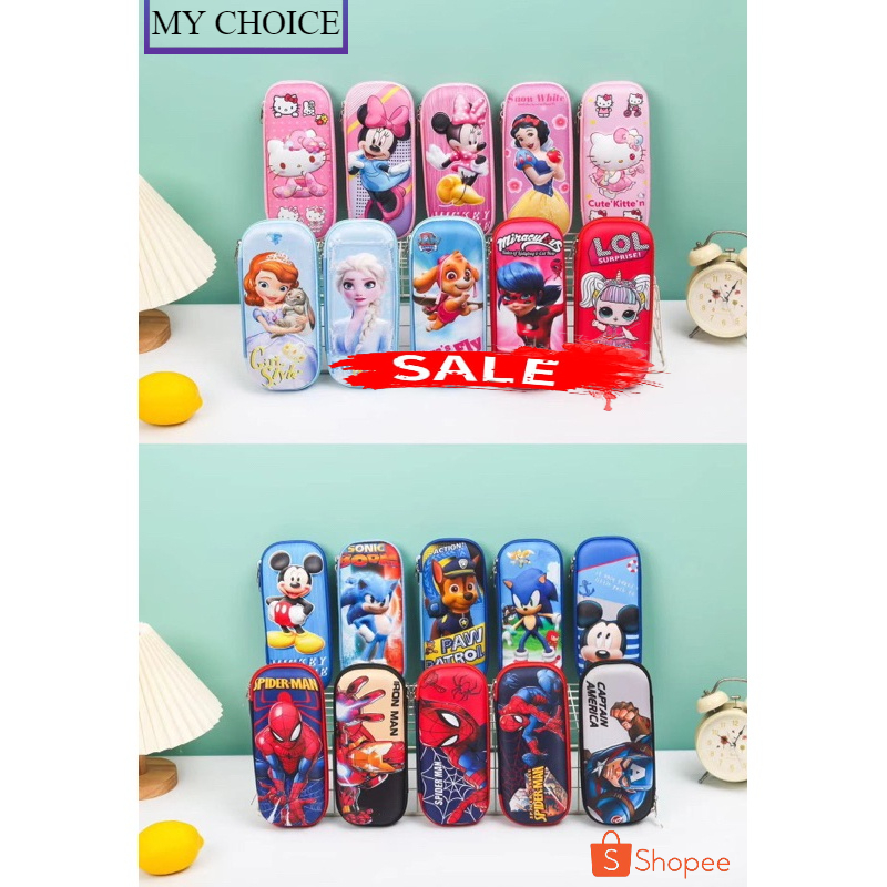 

Kotak Pensil 3D PREMIUM IMPORT Tempat Pensil Timbul Karakter Lucu Tempat Penyimpanan Alat Tulis Anak Bahan Eva Anti Air