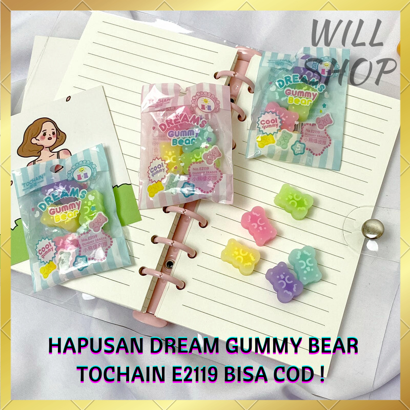 

PENGHAPUS KARET / SETIP / HAPUSAN DREAM GUMMY BEAR TOCHAIN E2119 3D RUBBER ERASER TEBAL MIRIP BANGET SAMA ASLI!! ALAT TULIS LUCU MURAH BISA COD