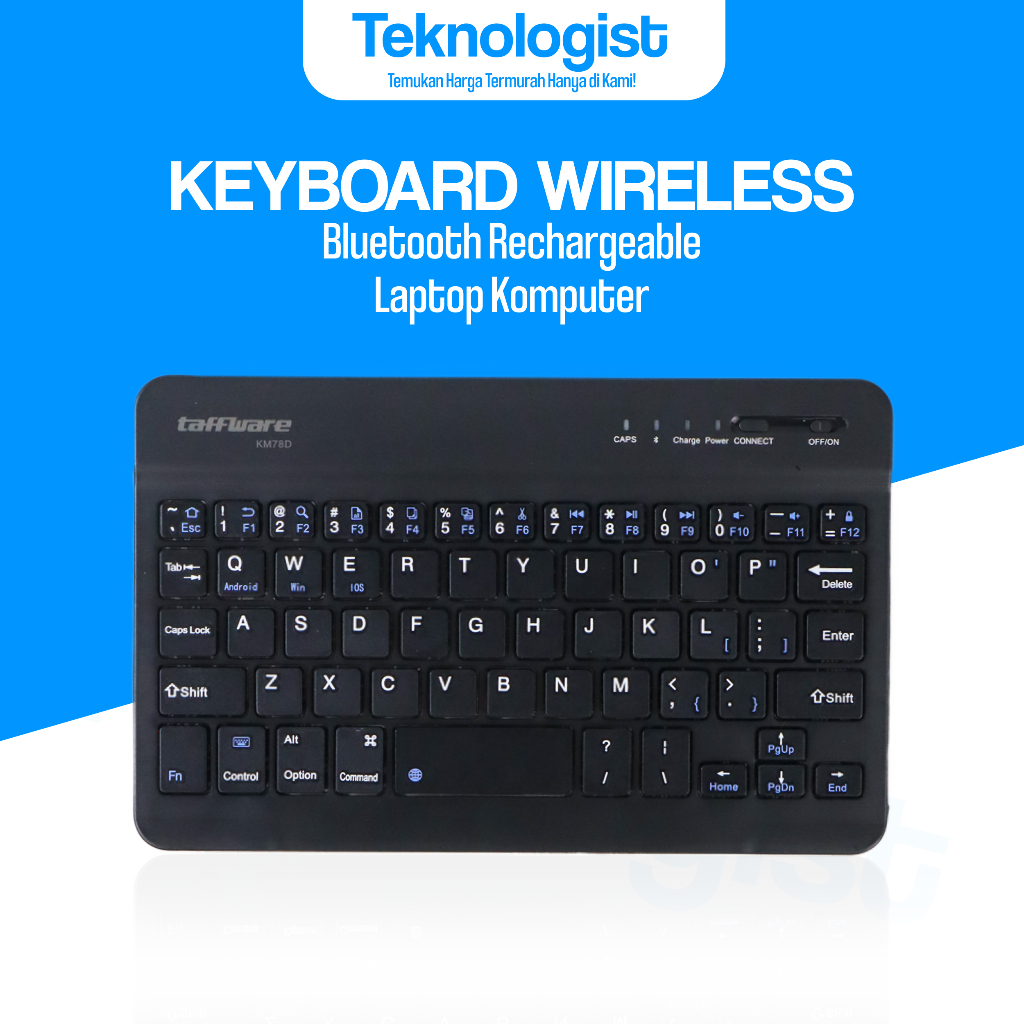 Keyboard Wireless Laptop Komputer Mini / Keyboard Bluetooth Wireless Rechargeable Laptop Komputer