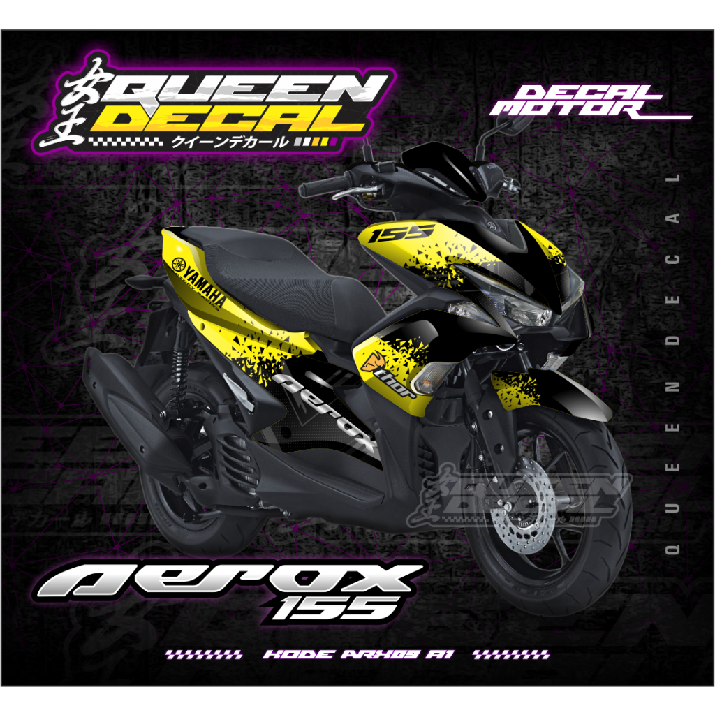 STICKER DECAL YAMAHA AEROX 155 2016/2017 -  STICKER FULLBODY - AEROX 155 - ARX