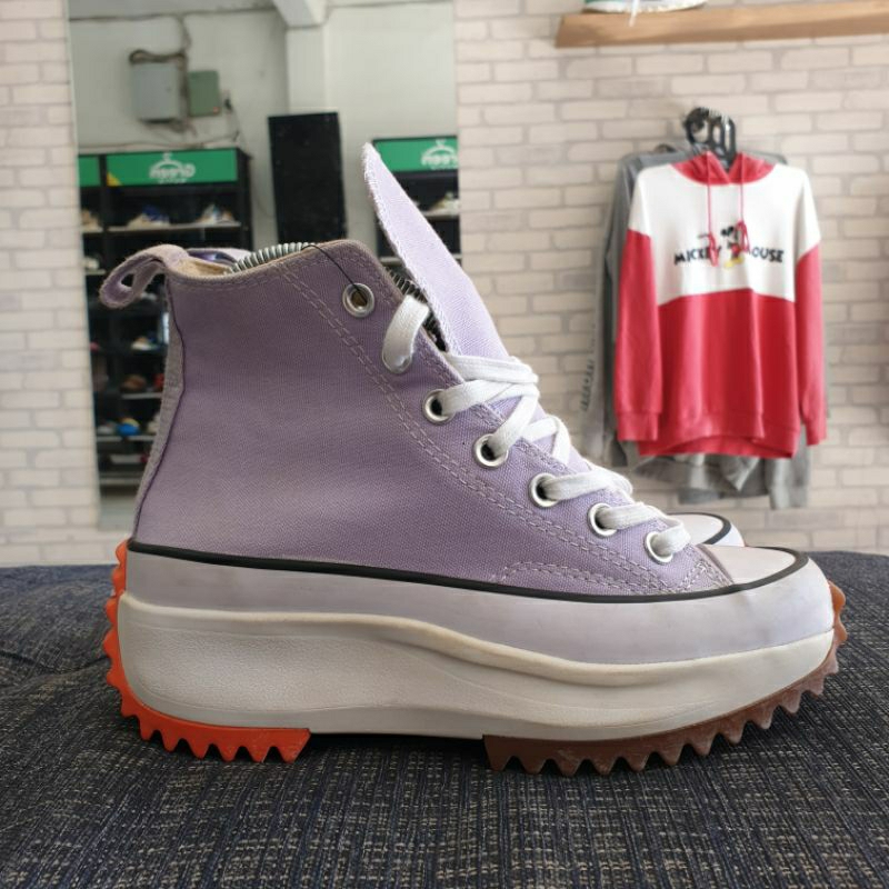 SEPATU BRANDED SECOND CONVERSE ALL STAR MID PURPLE 36.5/23