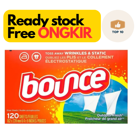 Bounce Outdoor Fresh Scented Fabric Softener Dryer Sheets - 120PCS