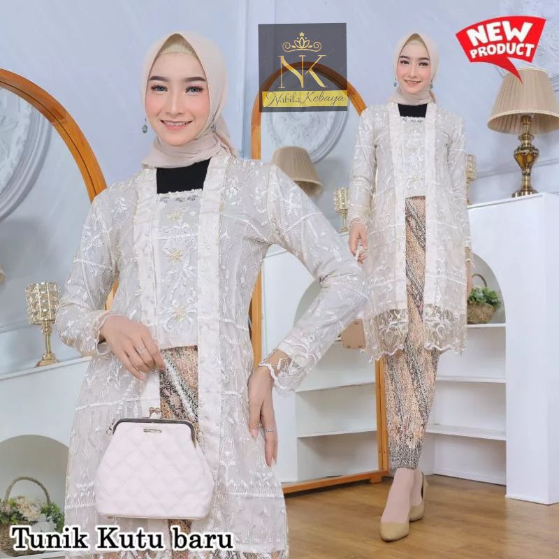 SETELAN KEBAYA TUNIK KUTU BARU NEW / KEBAYA PESTA KEBAYA PAYET MEWAH
