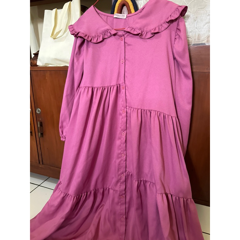 haidee orlin hava dress fuchsia