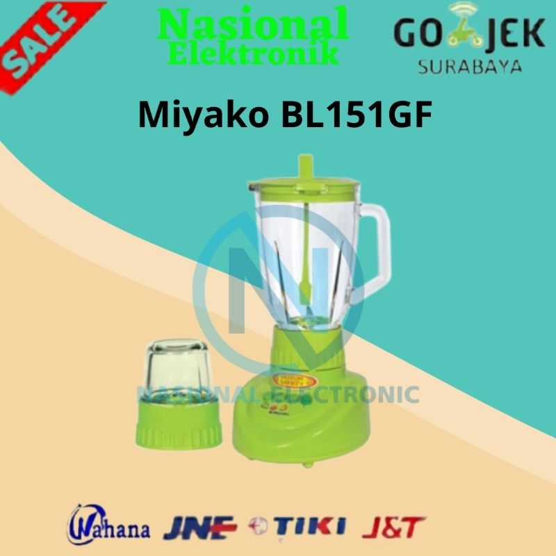 Blender Miyako BL 151 GF/Blender jus dan bumbu miyako BL 151GF/Blender miyako 1.5ltr BL-151GF/ BLEND