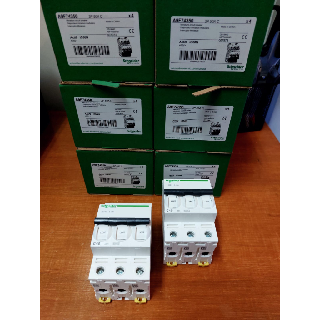 mcb Schneider 3p 32a ic60n c60n c 60 n 32 a