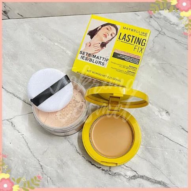 BEDAK MAYBELLINE FIT ME 2IN1 BASAH dan TABUR LASTING FIX