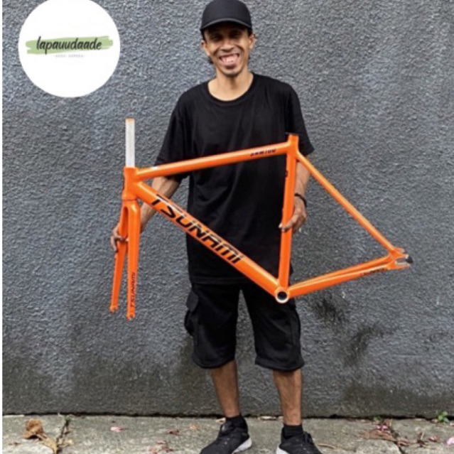Frame Tsunami Fixie SNM100 Size M warna Orange