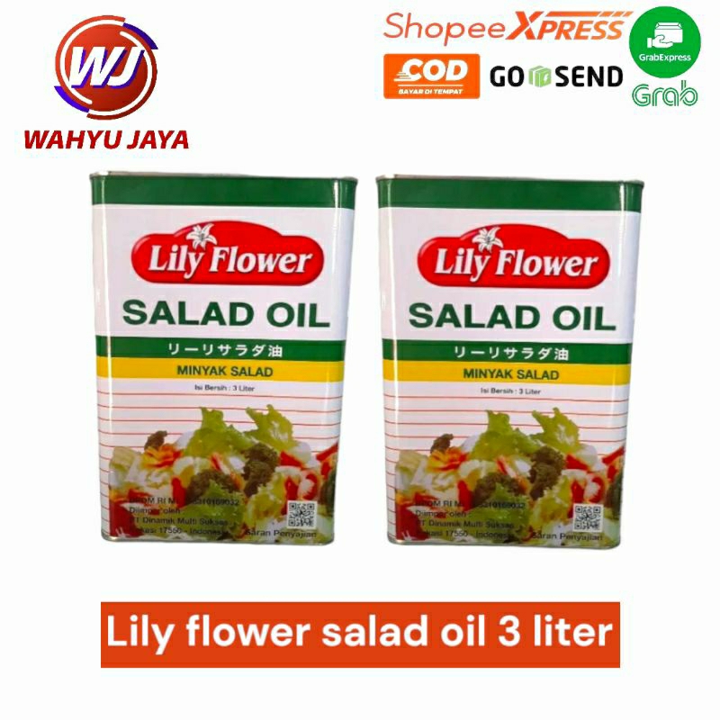 

lily flower salad oil/salad sayur kemasan 3 liter