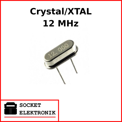 Crystal 12 MHz. XTALL 12 MHz. Kristal 12 MHz. Xtal 12 MHz
