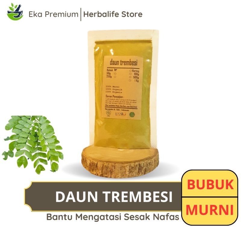 

DAUN TREMBESI BUBUK Kering Ramuan Rempah Herbal Murni Jamu Minuman Alami Tradisional Simplisia Samanea Saman