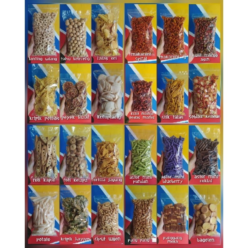 

Aneka snack & Cemilan Asin Gurih Manis