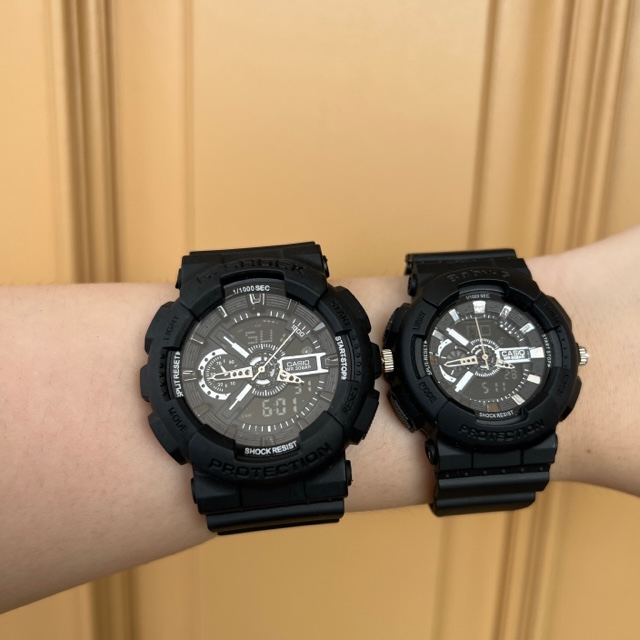 TERLARIS !!! Jam tangan G Shock GA110 Dual time digital analog pria &amp; anak Couple pasangan anti air