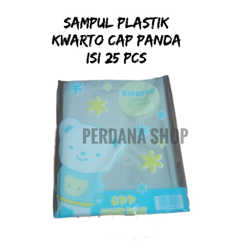 

sampul plastik buku tulis kwarto tebal cap panda (25pcs)