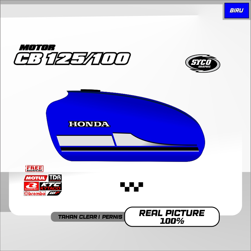 striping honda cb 100 stiker motor cb 125 glatik motif simple