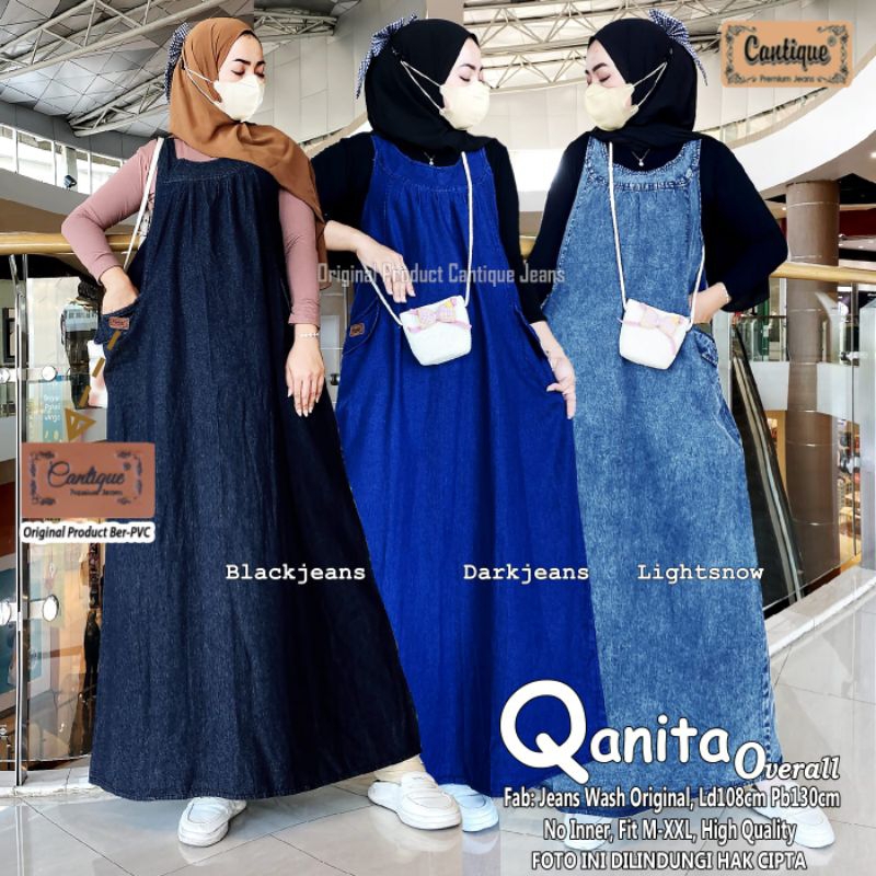 Qanita Overall Original Product by Cantique / Overall Jeans Premium