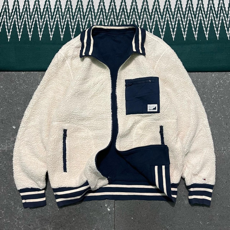 vintage jacket sherpa tommy