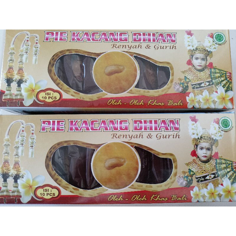 

PIE KACANG DHIAN OLEH OLEH ASLI KHAS BALI ISI 10 PCS + BUBBLE WRAP