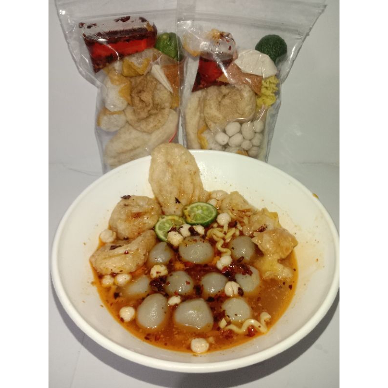 

Baso aci original extra pedas ( ada chili oilnya )