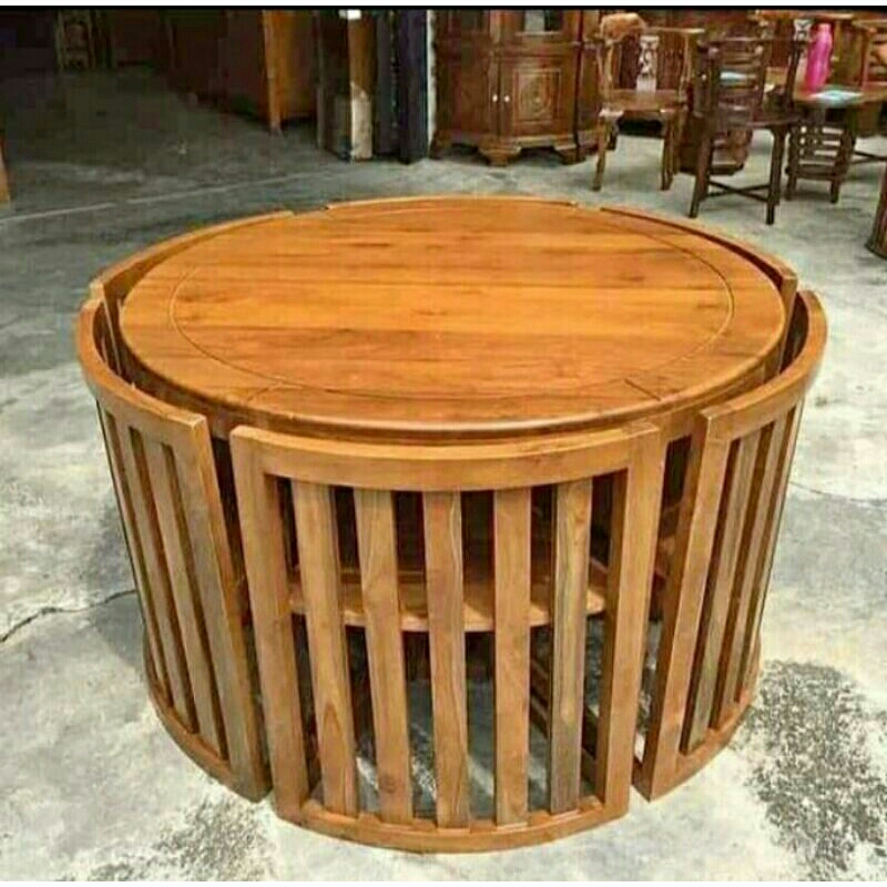 Meja Cafe Meja Makan Bulat Jepara