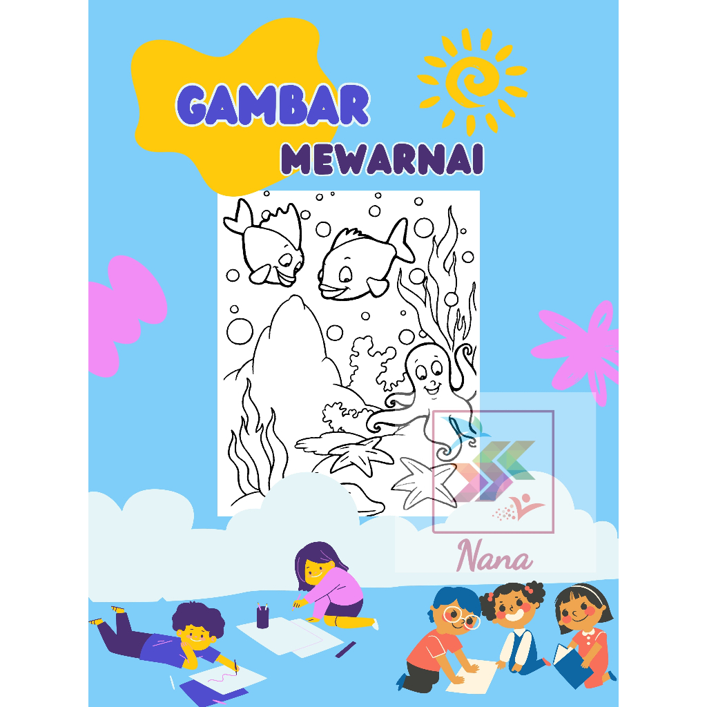 

Gambar Sketsa Mewarnai / Hewan Laut / Part 1 / Gambar Sketsa / Gambar mewarnai / Kertas Gambar Mewarnai / Kertas Gambar / Mewarnai / Seketsa Lukis / Drawing Sketch / Menggambar / Colouring Anak / Colouring