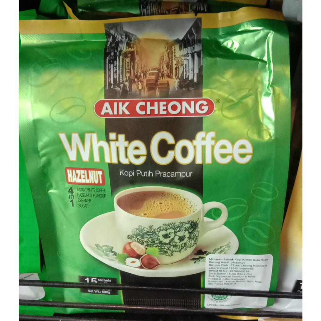 

Kopi AIK CHEONG white coffee hazelnut 600g