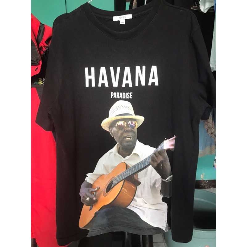 Kaos/Tshirt band music Jazz Topten x Havana paradise rare preloved sablon tebel