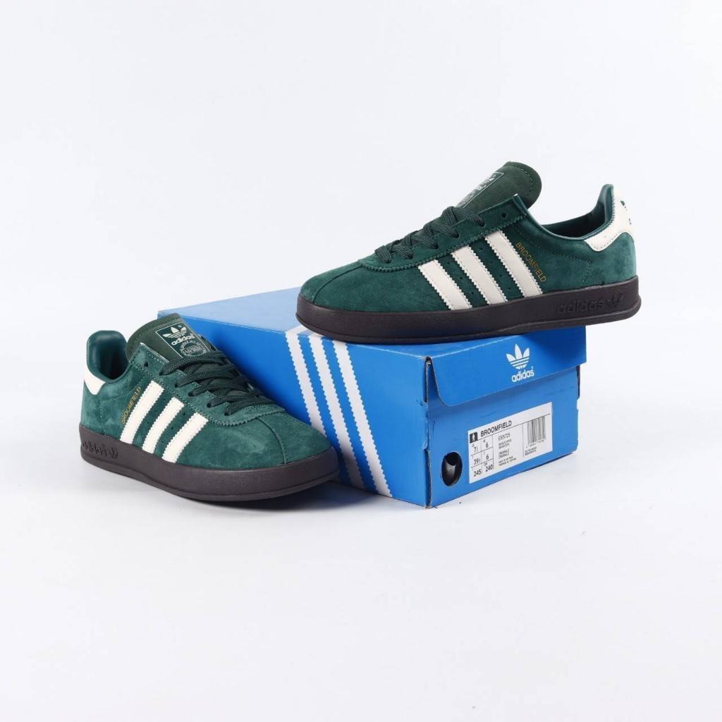 SEPATU SNEAKERS PRIA ADIDAS BROOMFIELD GREEN EXCLUSIVE COLORWAY SUEDE BNIB