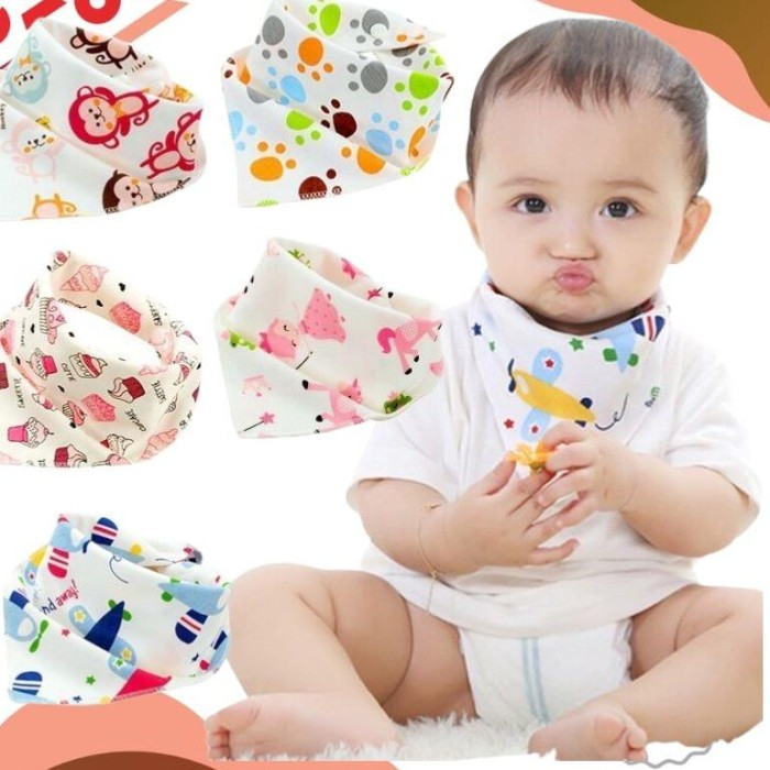 Celemek Bayi/Celemek Makan Bayi/Bib Bayi/Slabber Segitiga Bayi/Celemek Makan Bayi |VT
