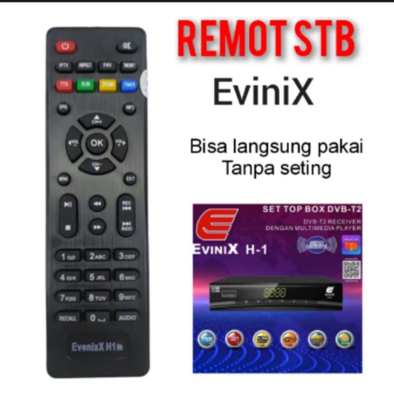 Remot STB Remote Set Top Box Evinix H1