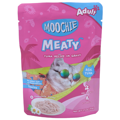 Moochie Tuna Recipe In Gravy for Adult Cat 70g Pouch