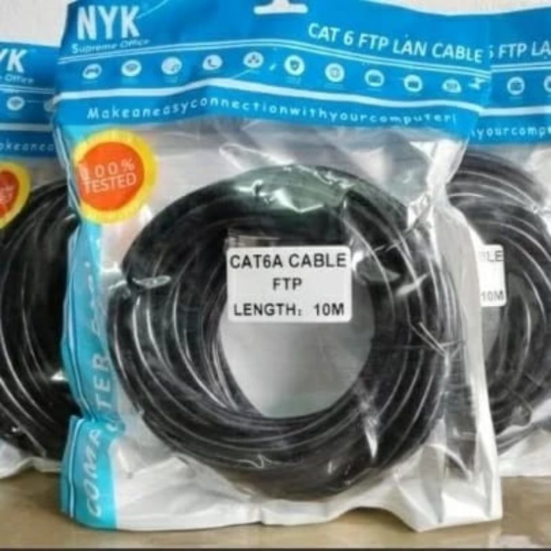 KABEL LAN OUTDOOR FTP CAT 6 CABLE LAN 10 METER