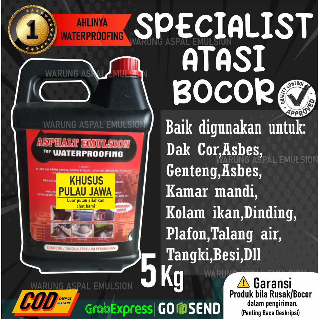 Aspal cair anti bocor anti retak waterproofing