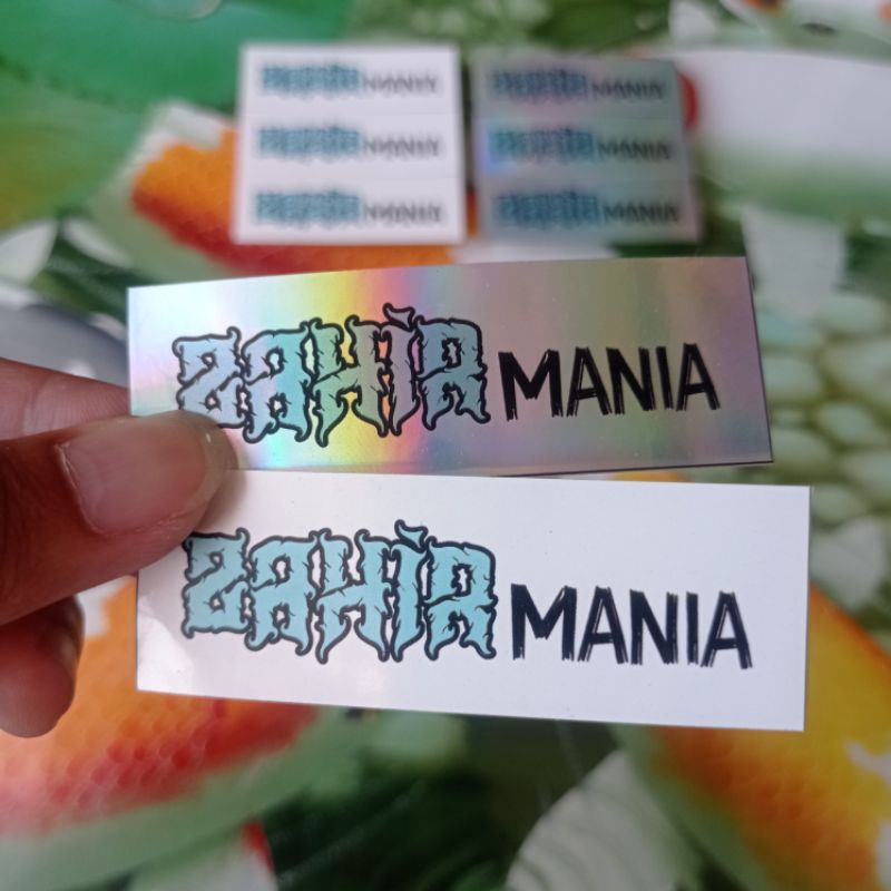 

(Minimal Order 10 pcs) Stiker Zahir Mania Vynil/Hologram Desain Minimalis