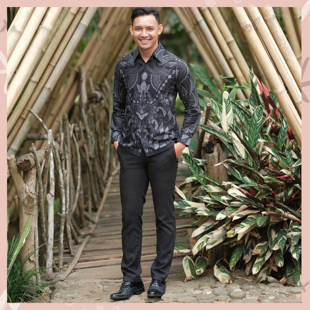 Hitam Series #A Terbaru | Kemeja Batik Premium Jumbo Batik Solo Pekalongan Bahan Katun Primisima Pre