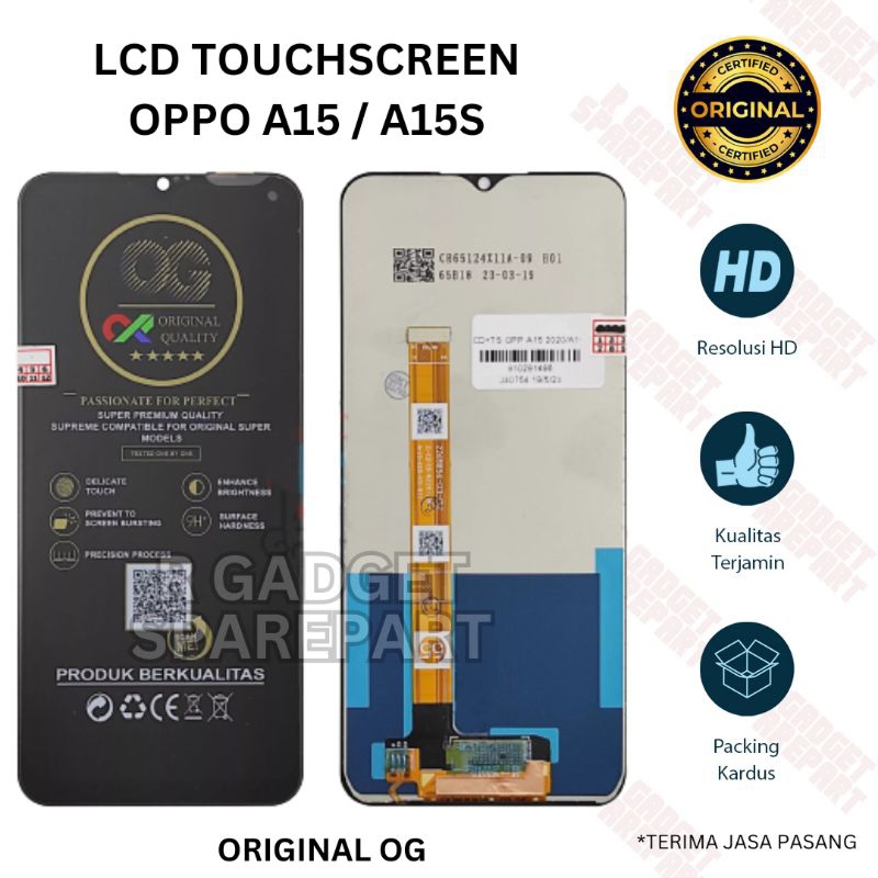 LCD TOUCHSCREEN OPPO A15 / A15S / A16K ORIGINAL OG QUALITY LCD